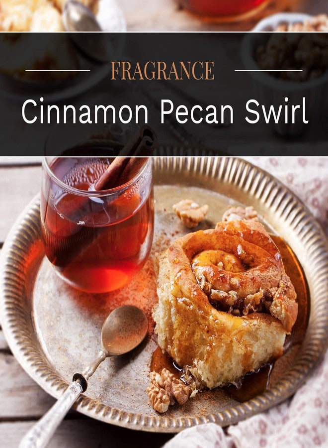 CANDLE-LITE Essentials 3-Wick 10-Ounce Terrace Jar Candle, Cinnamon Pecan Swirl - Image 3